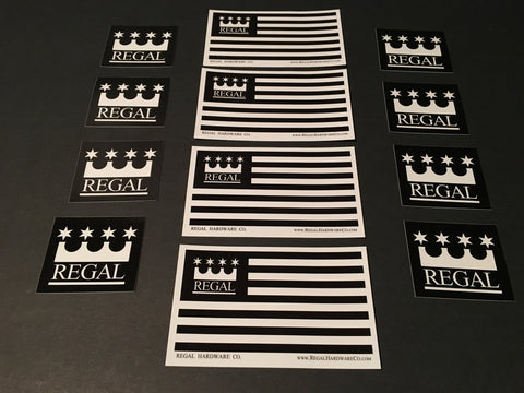 REGAL Premium Outdoor Vinyl Sticker Pack