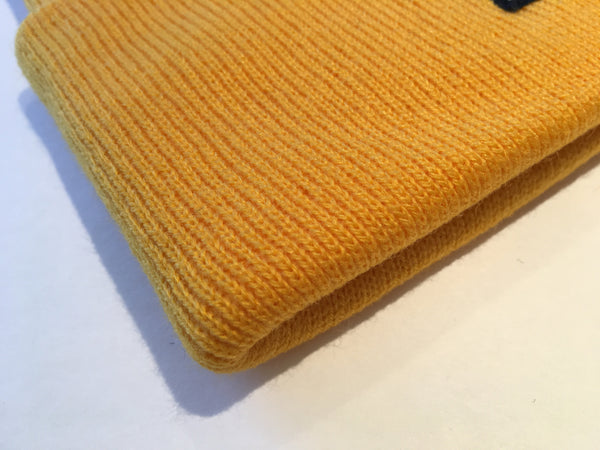 The "DAILY REGAL" Cuffed Beanie (Gold Yellow)