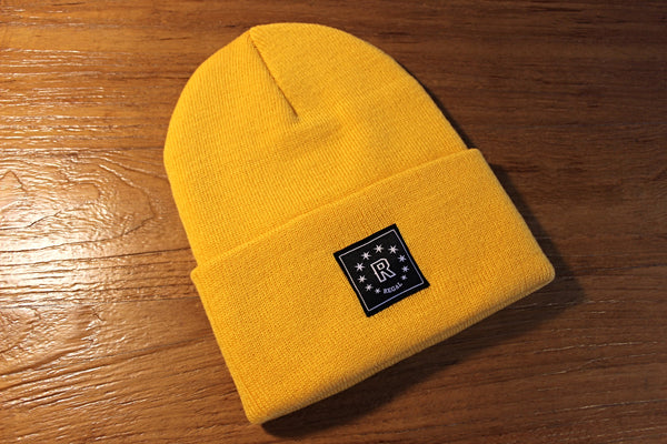The "DAILY REGAL" Cuffed Beanie (Gold Yellow)