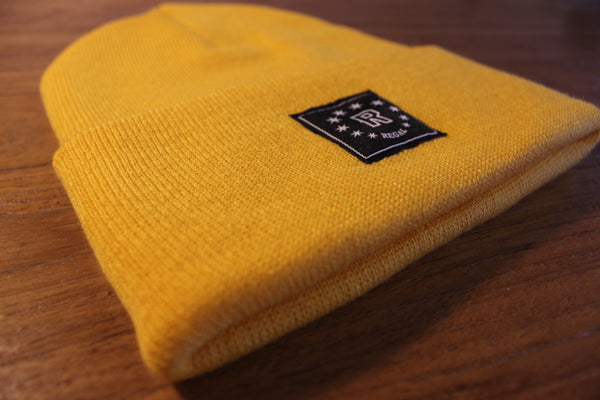 The "DAILY REGAL" Cuffed Beanie (Gold Yellow)